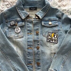 Girls denim Wee Monsters jacket